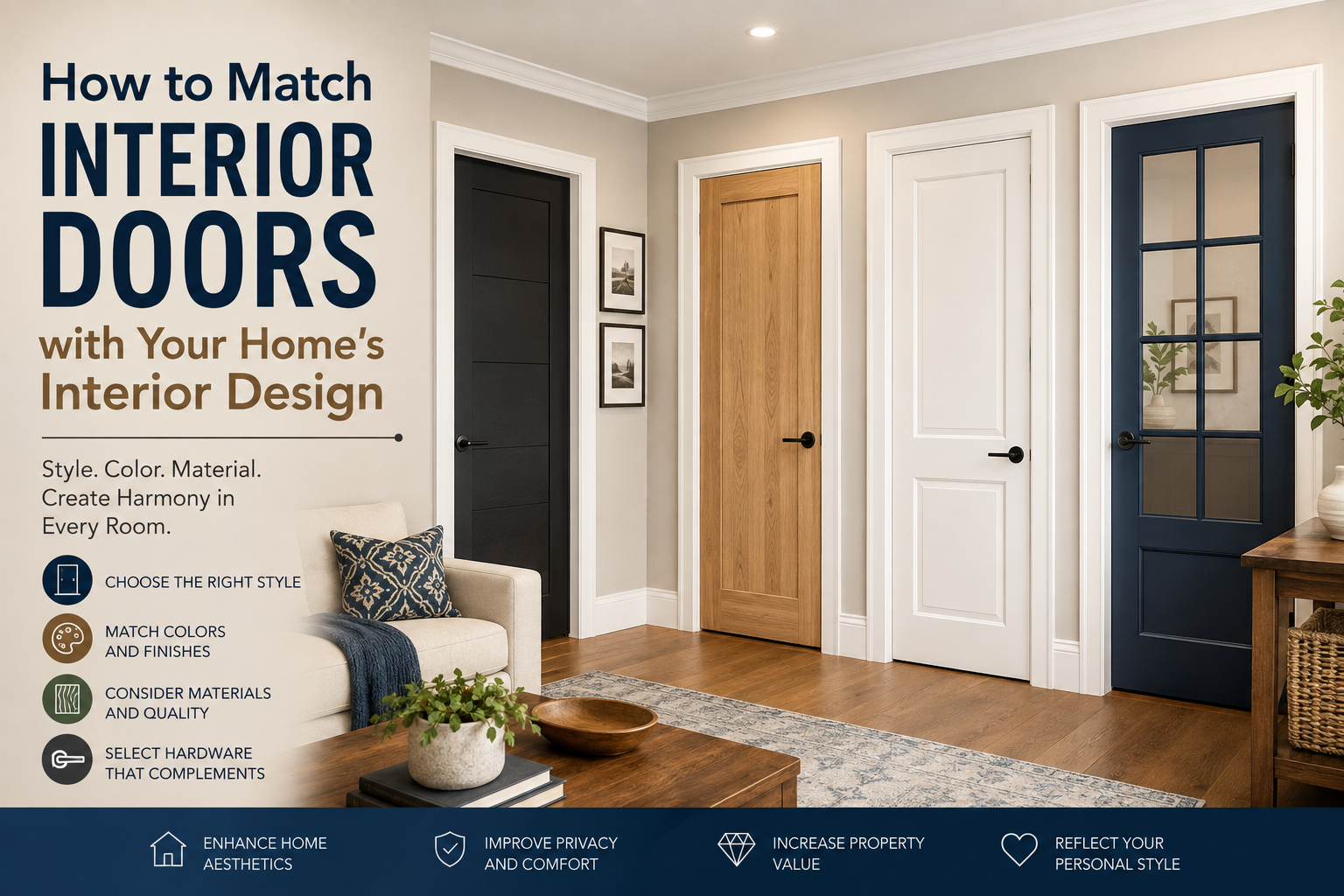 How to Match Interior Doors with Your Home's Interior Design